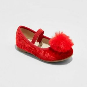 Toddler Girls' Kat Ballet Flats Cat & Jack sz10